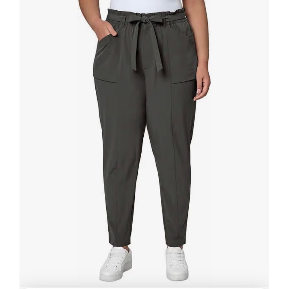 Modern Ambition Small Burnt Olive Athleisure Utility Technical Pants Business